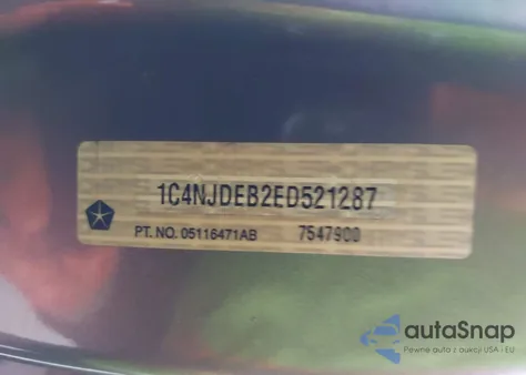 2014 Jeep Compass Latitude from USA, damaged, VIN 1C4NJDEB2ED521287